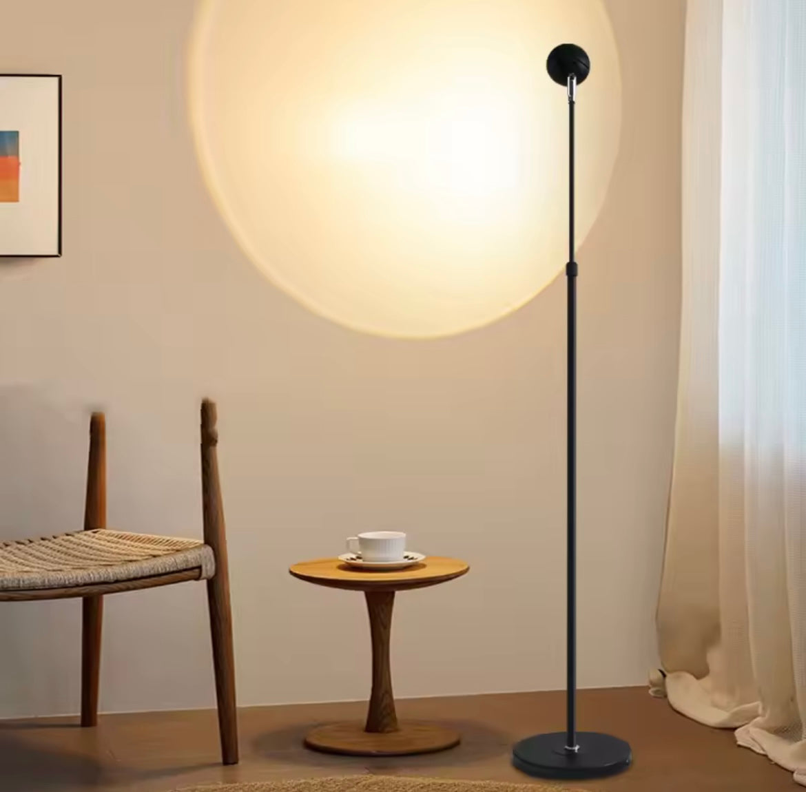 Adjustable Retro LED Floor Lamp – Nordic Design