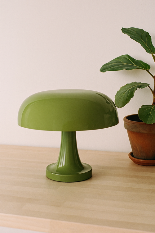 Bauhaus Mushroom Table Lamp – Dimmable LED Mood Light